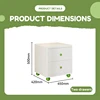 White two-drawer model