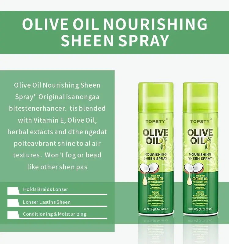 Olive Oil Oil Hair Protectant Spray From Heat Flat Iron Straightening Prevents Damage Dryness Breakage Split Ends