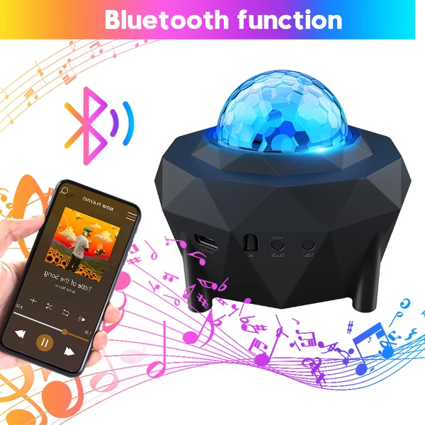 Usb Star Night Light Bedroom Ceilling Light 3 In 1 Rgb Led Music Starry