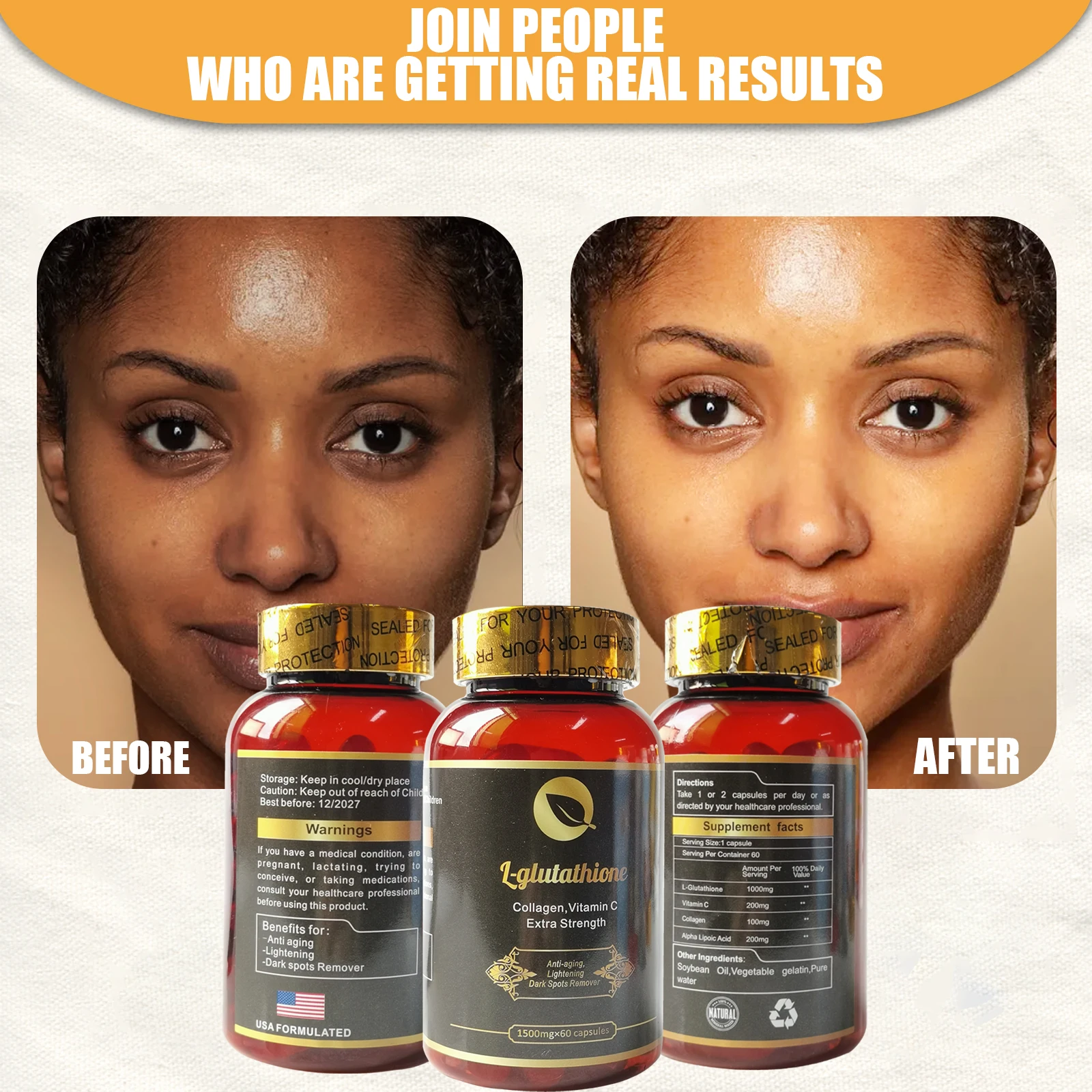 Wholesale Glutathione Collagen Capsules To Brighten Skin Tone And ...