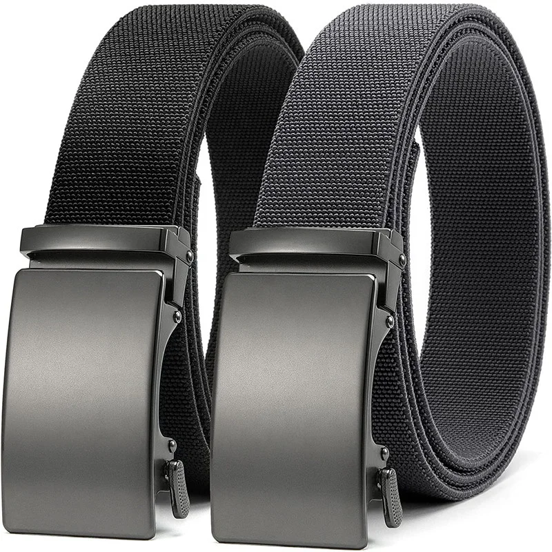Elastic Stretch Golf Belt Durable Nylon Ratchet Belt