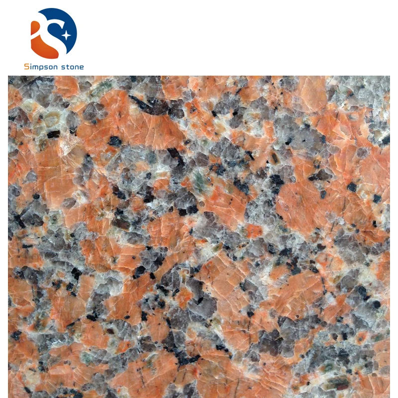 画材 Red Marble Genuine Top Quality Chinese Maple Red Granite G562 Indoor Tile Slab