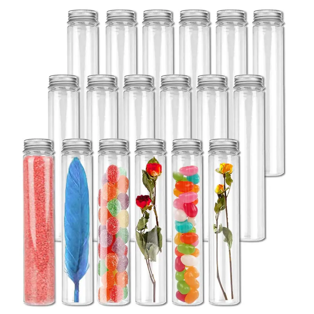 115ml Plastic Test Tubes Large Test Tubes Containers for Bath Salt Candy Storage