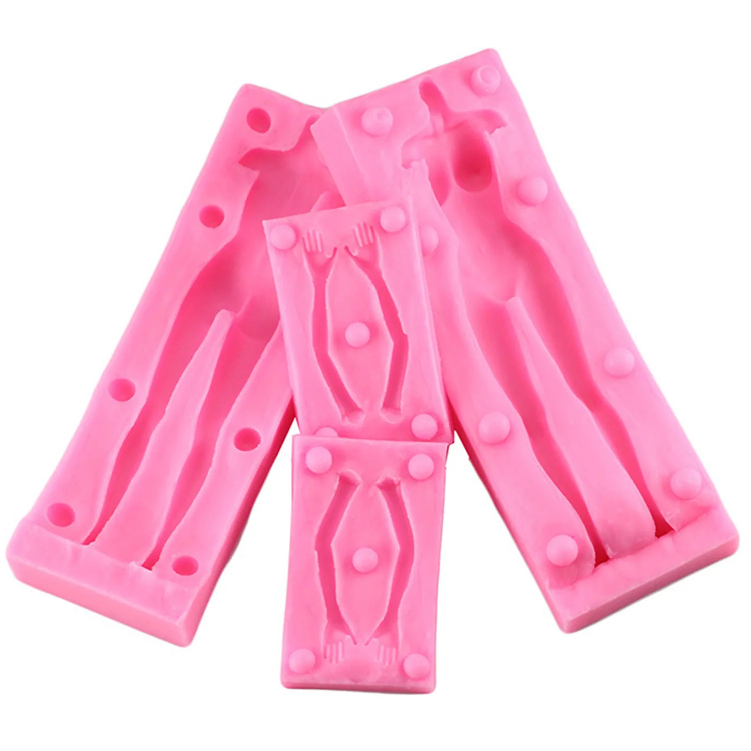 Lot De 7 Moules En Silicone Pour Poupées, Corps, Jambe, Bras, Homme, Femme, Fille, Enfant, Pour L'aromathérapie, Le Plâtre, L'argile, Le Chocolat, Les Biscuits, Le Sucre, Les Loisirs Créatifs, Les