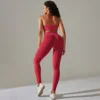 6610 cross bra + pants set   red