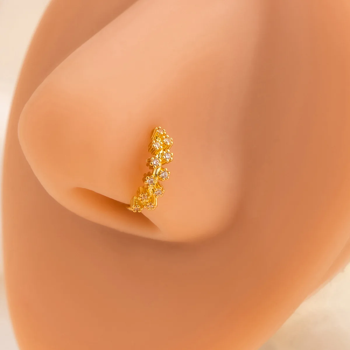 Fake Nose Piercing Fake Septum Non-Pierced Clip Nose Piercing Nose Ring Hoop Septum Fake Piercing Jewellery Women Men
