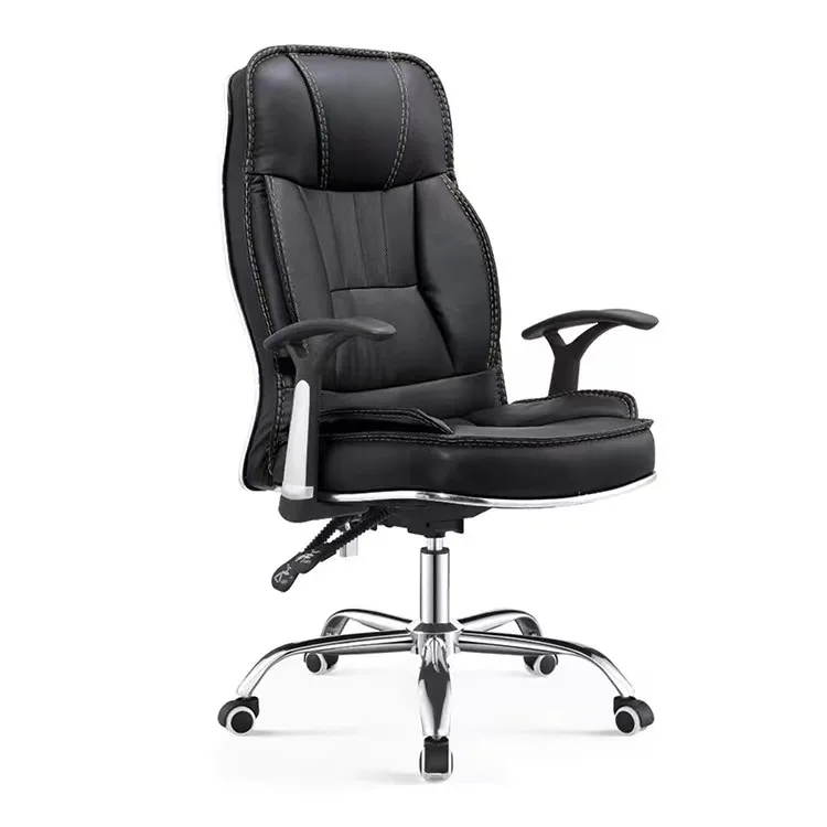 Office Executive Leather Modern Comfortable Seat Computer Manager Leather Swivel Desk Ergonomic CEO Chairs Luxury Furniture Set