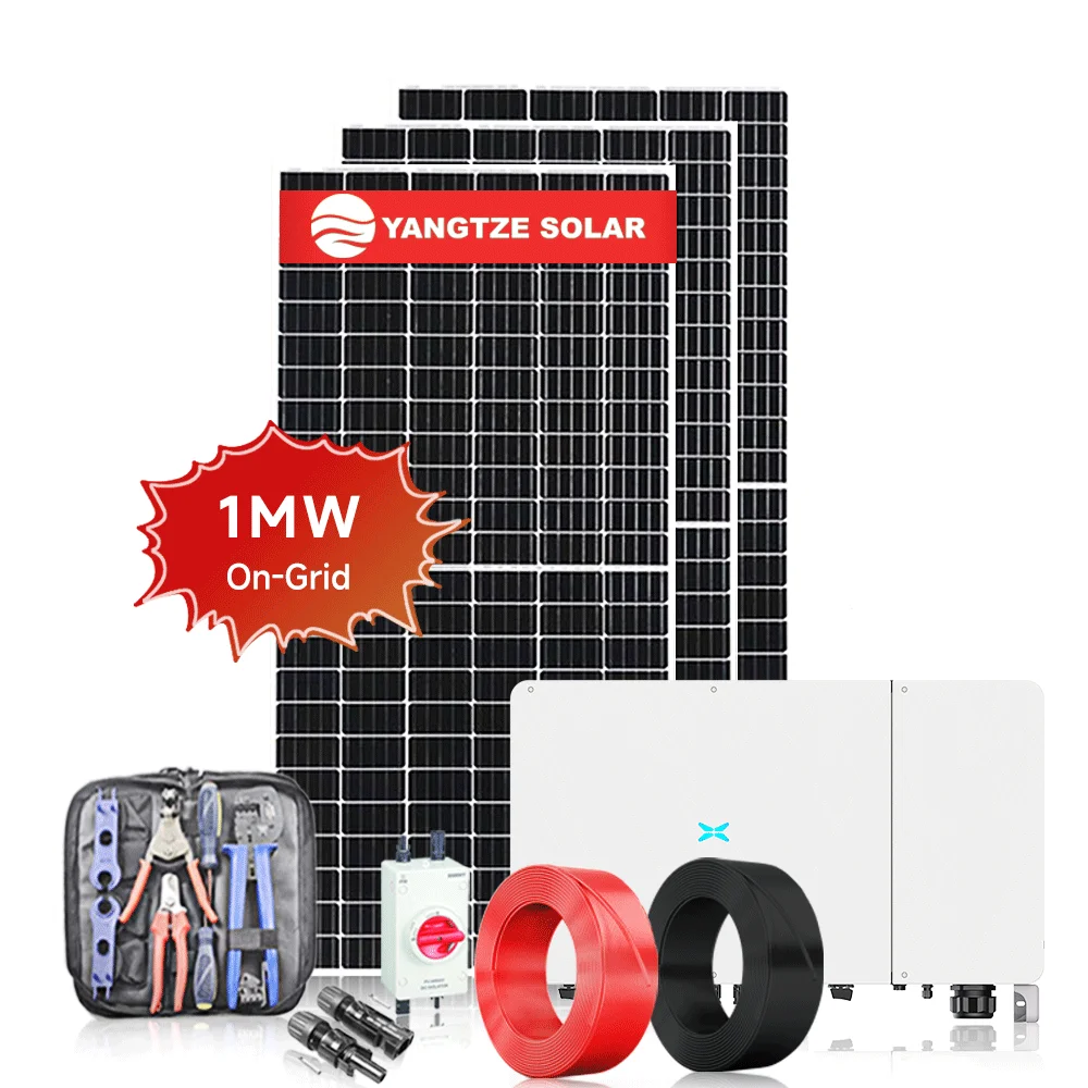 Solar Power Plant 1MW Solar Power System on Grid 1000KW 1 MW Solar Panel
