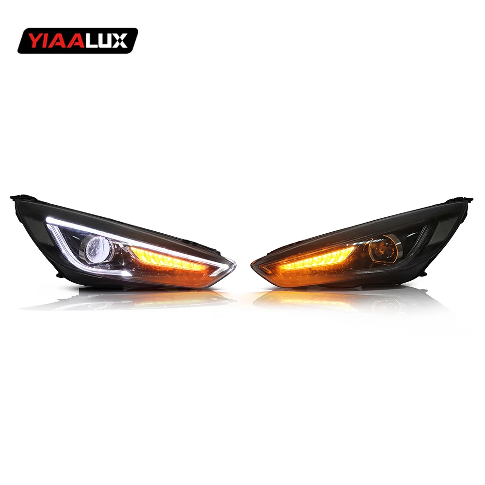 Vland Yiaalux wholesales for Ford Focus head lamps LED Lens with demon eyes Head lights 2015-2018 For Ford Focus