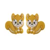 Squirrel Focal bead Mustard Yellow SA124