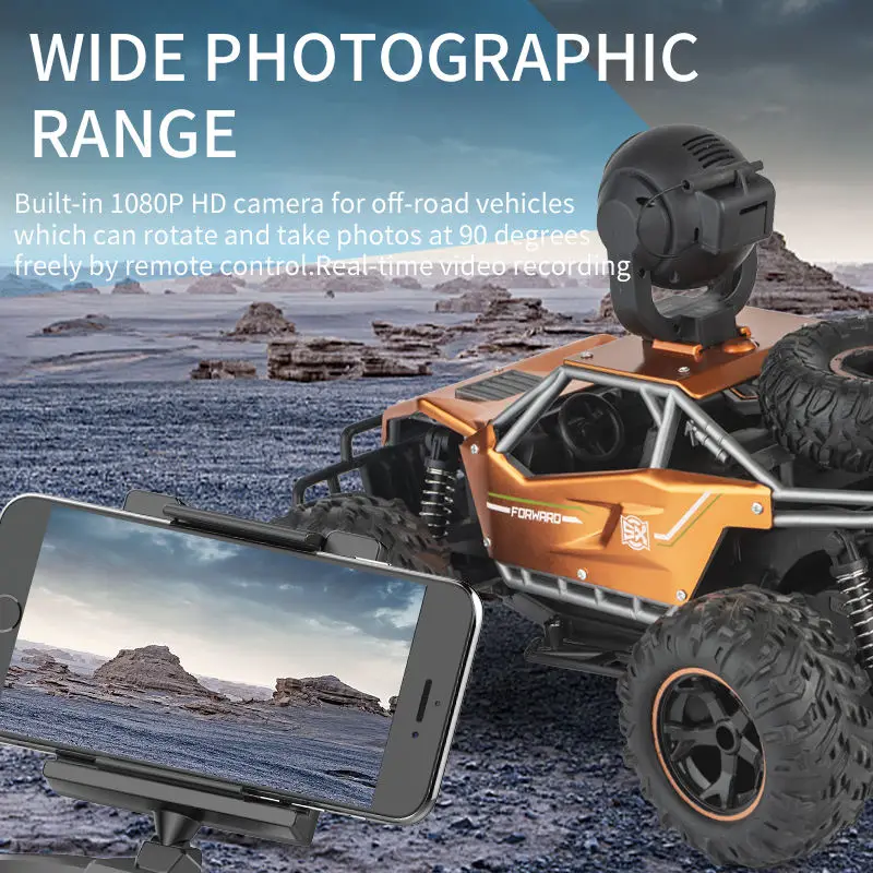 C039W RC Car with 720P Camera - 1:14 Electric Off-Road Rock