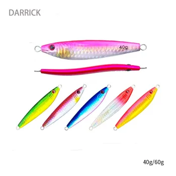 DARRICK S shape 40g60g 5 color metal hard bait jig lure for seawater
