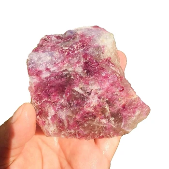 Wholesale high quality Natural crystal Gemstone Healing Stone plum blossom Tourmaline Pink tourmaline Raw rough For Decoration