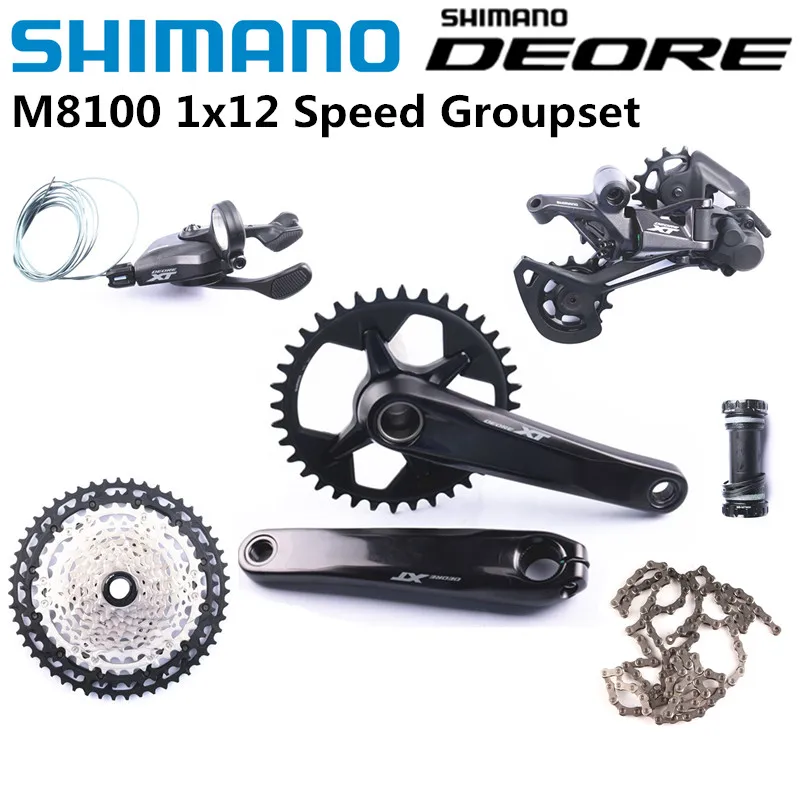 Shimano Deore XT M8100 12 Speed Groupset SL RD Rear Derailleur Shifter MTB Bike 