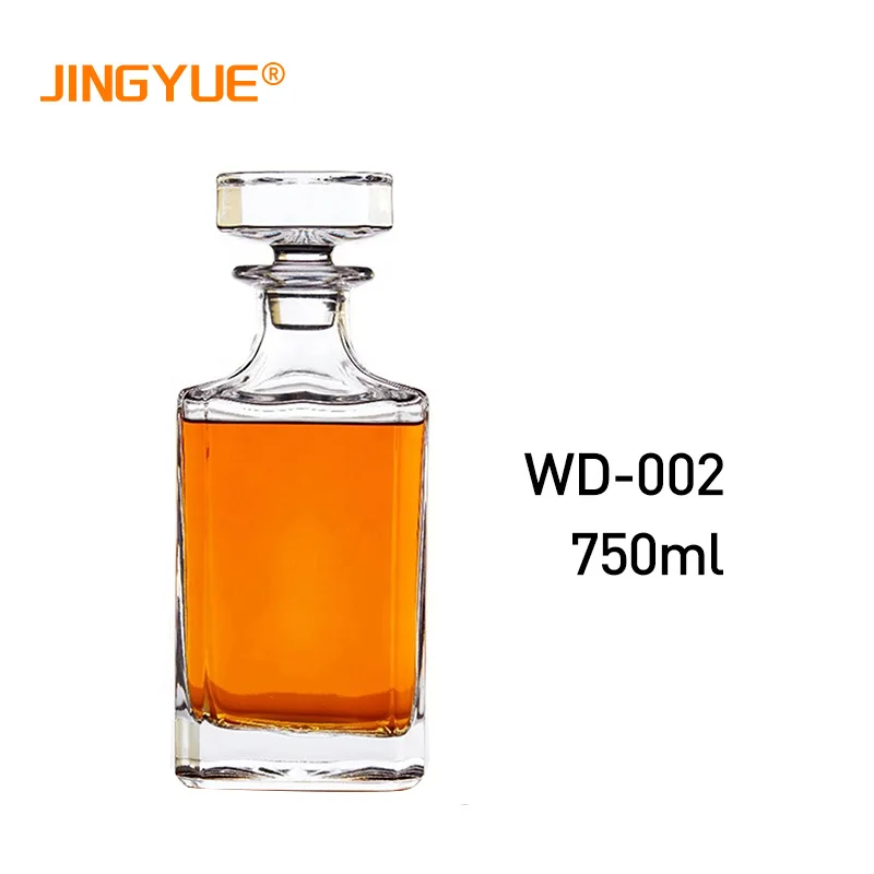 jingyue custom engraved square clear whiskey