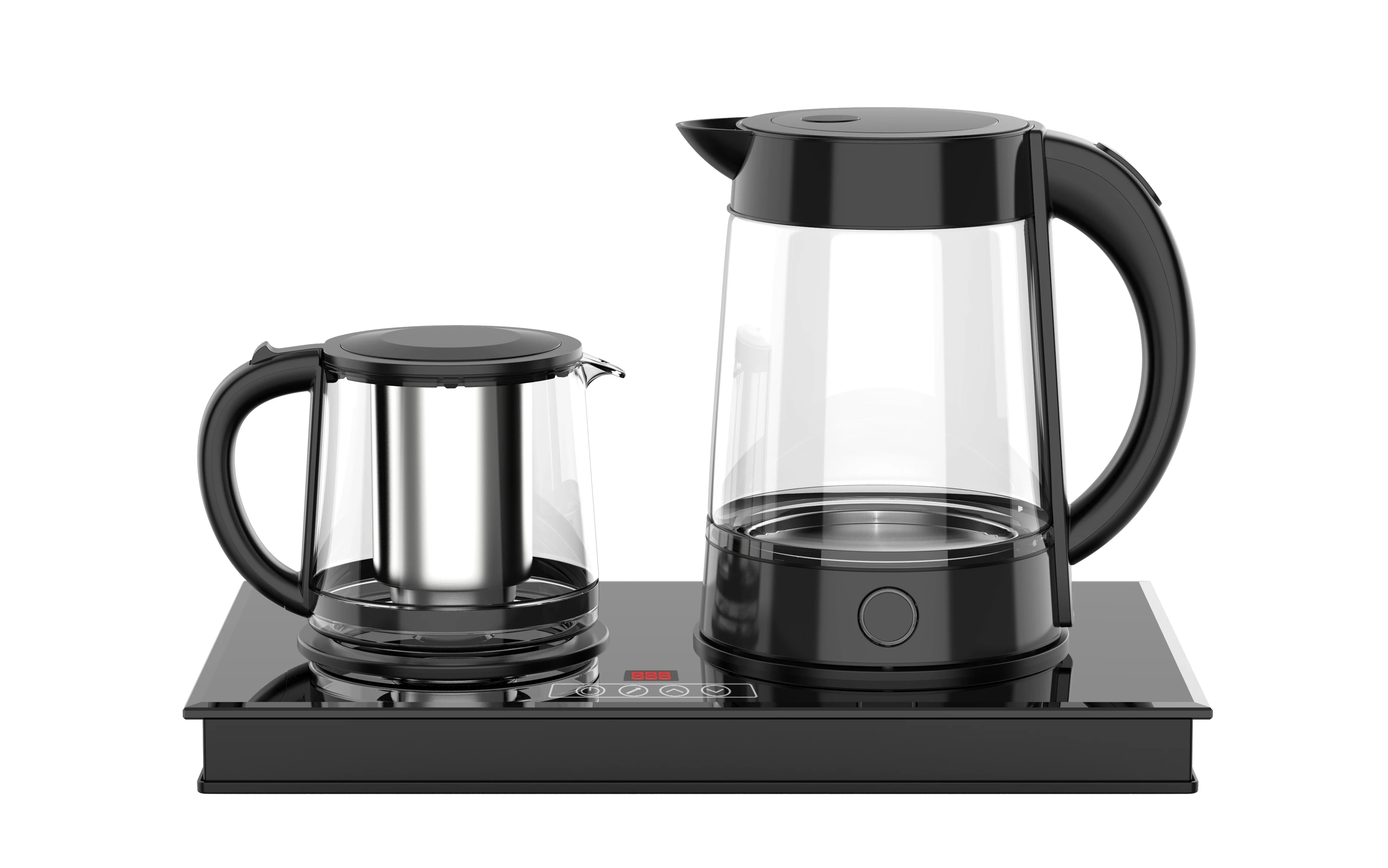 Golda Inc. - Glass Tea Maker Electric Kettle Tray Set-Kettles