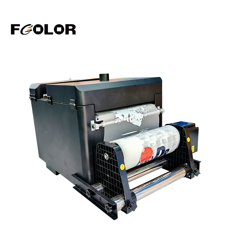 FCOLOR Dtf Shaking Powder Machine for Inkjet Printer Digital A3 Roll PET Film Printing Machine DTF Powder Machine