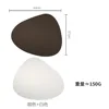 White and brown placemats