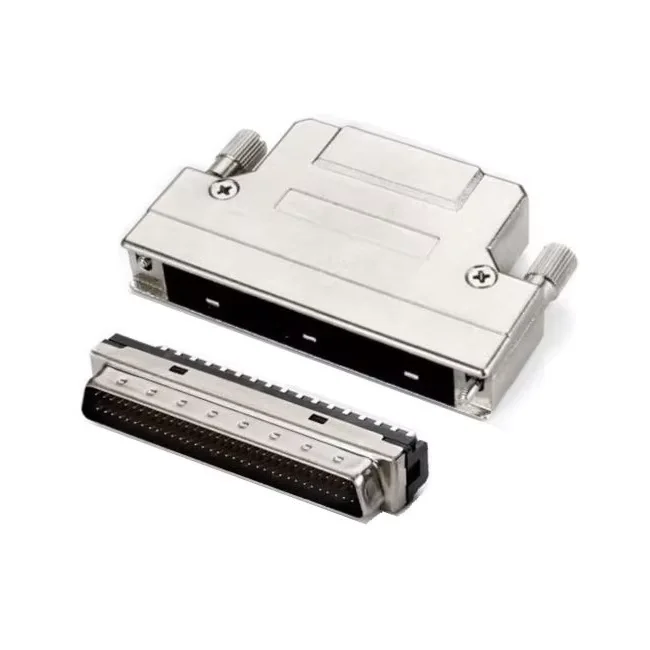 1.27mm SCSI DB 68pin Male Connector with Metal Hood