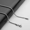 Catena corda 3mm 60cm argento