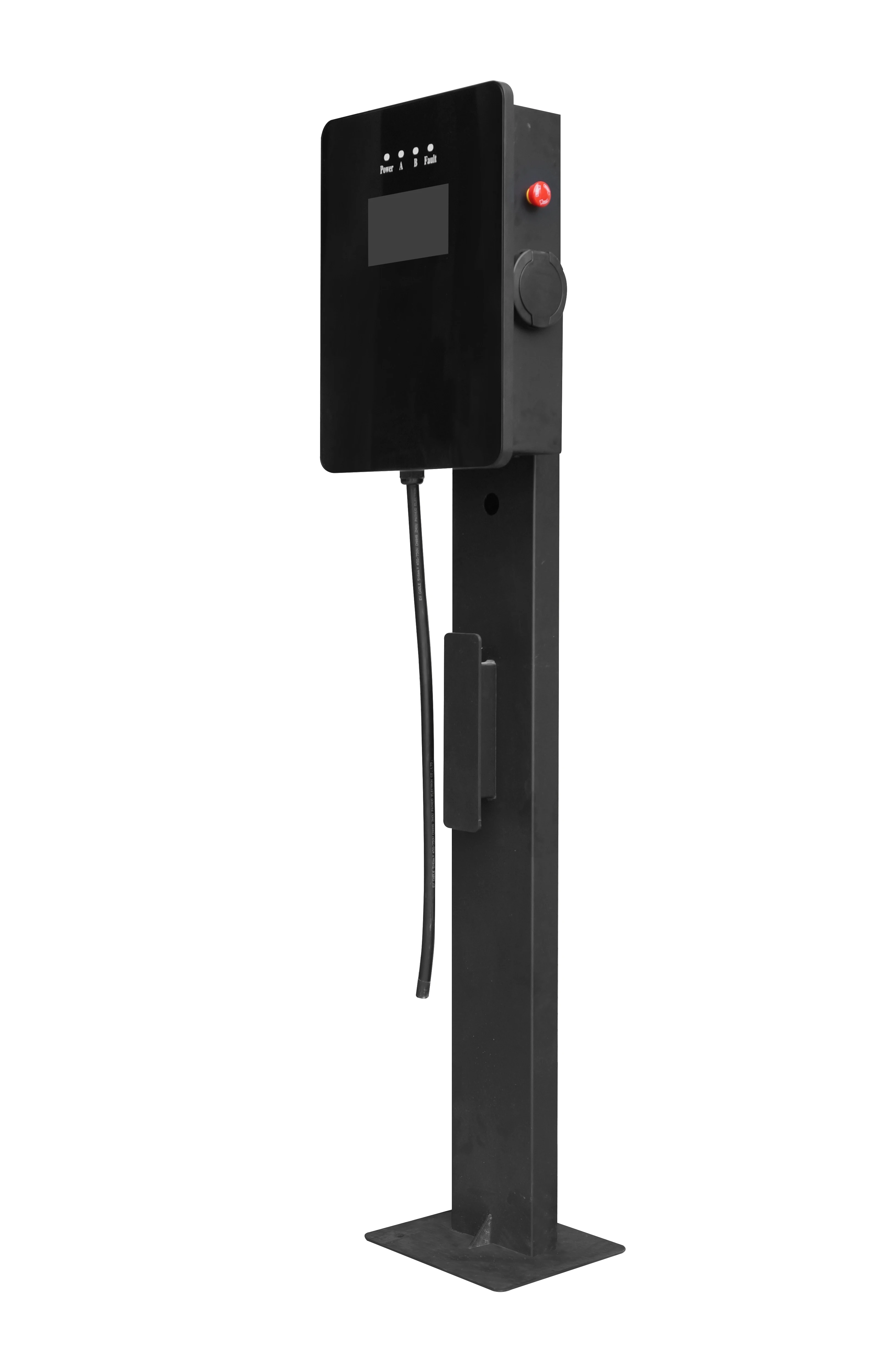 Charging Station Floor Stand Aluminium Alloy Column Ev Charging Station