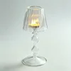 Clear Twisted Table Lamp Candle Holder