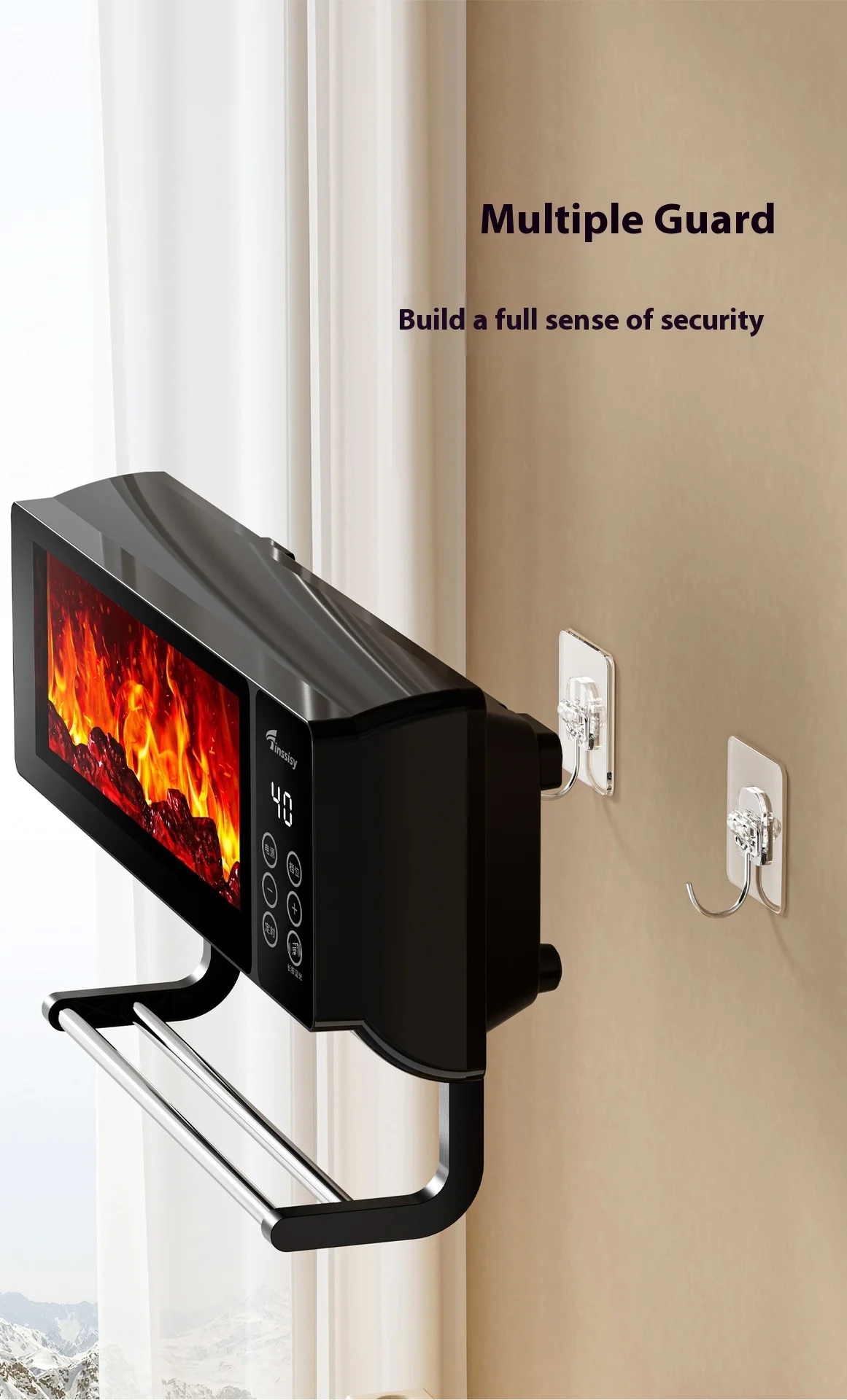 Electric Heater, 2000W, 2000 W, Plastic - detail 8