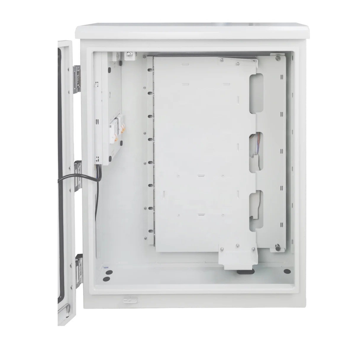 Outdoor FTTH Telecom Cabinet for Fiber Network 1U Height with IP65 Waterproof SC LC Optical Fiber Connectors Used for OLT ODF