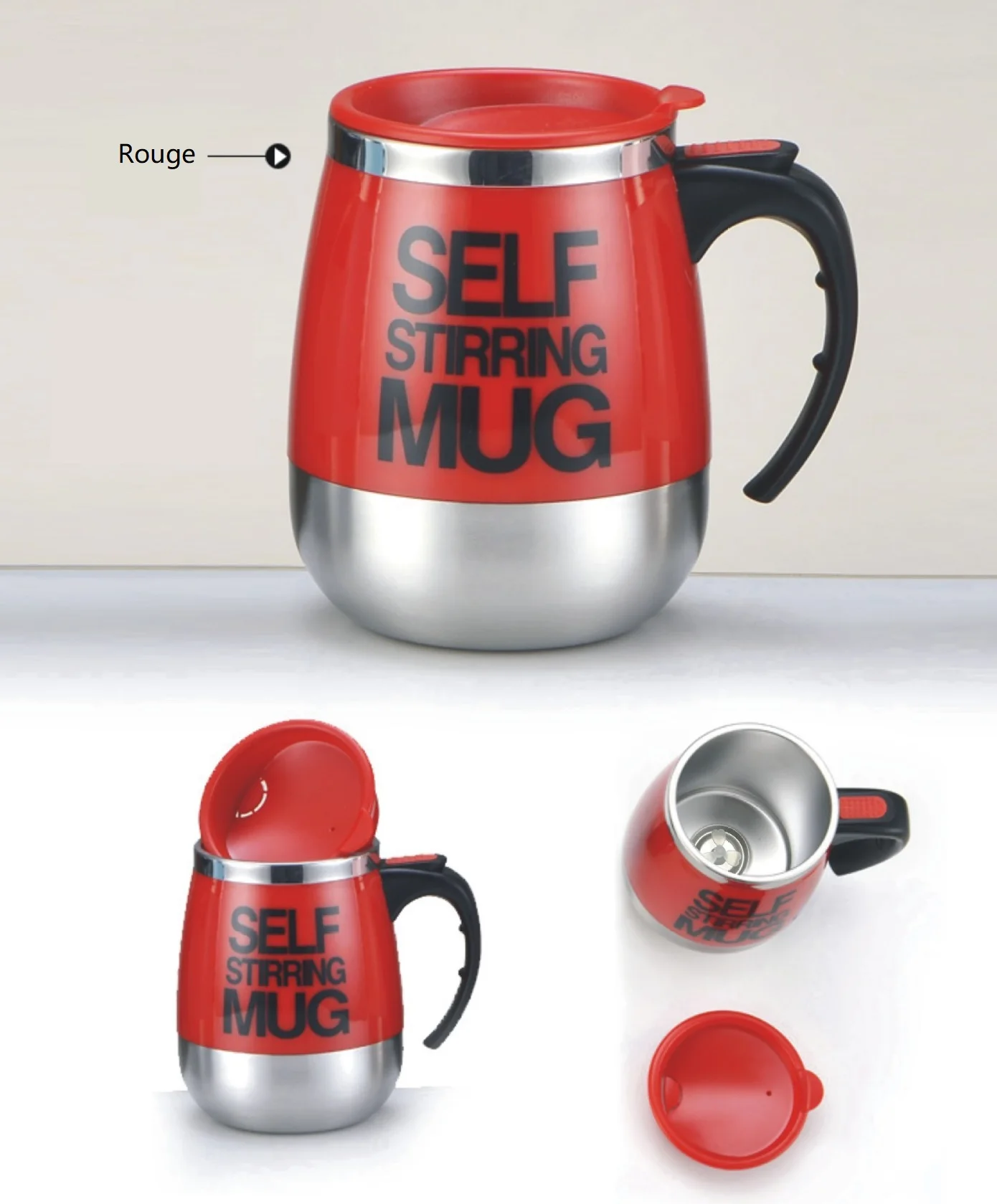 Buy Wholesale China Customized Logo Automatic Mixing Cup Electrotic Coffee  Mug Self-stirring Mug & Self-stirring Mug Automatic Electrotic at USD 1.49