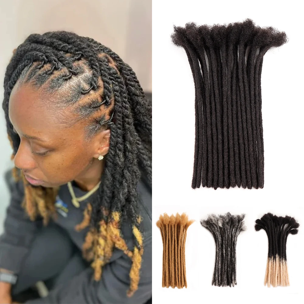 Orientdreads Cheveux Naturel Locs Dreadlocks Human Hair Handmade Dreads Locks Human Hair Loc Extensions for Man and Woman