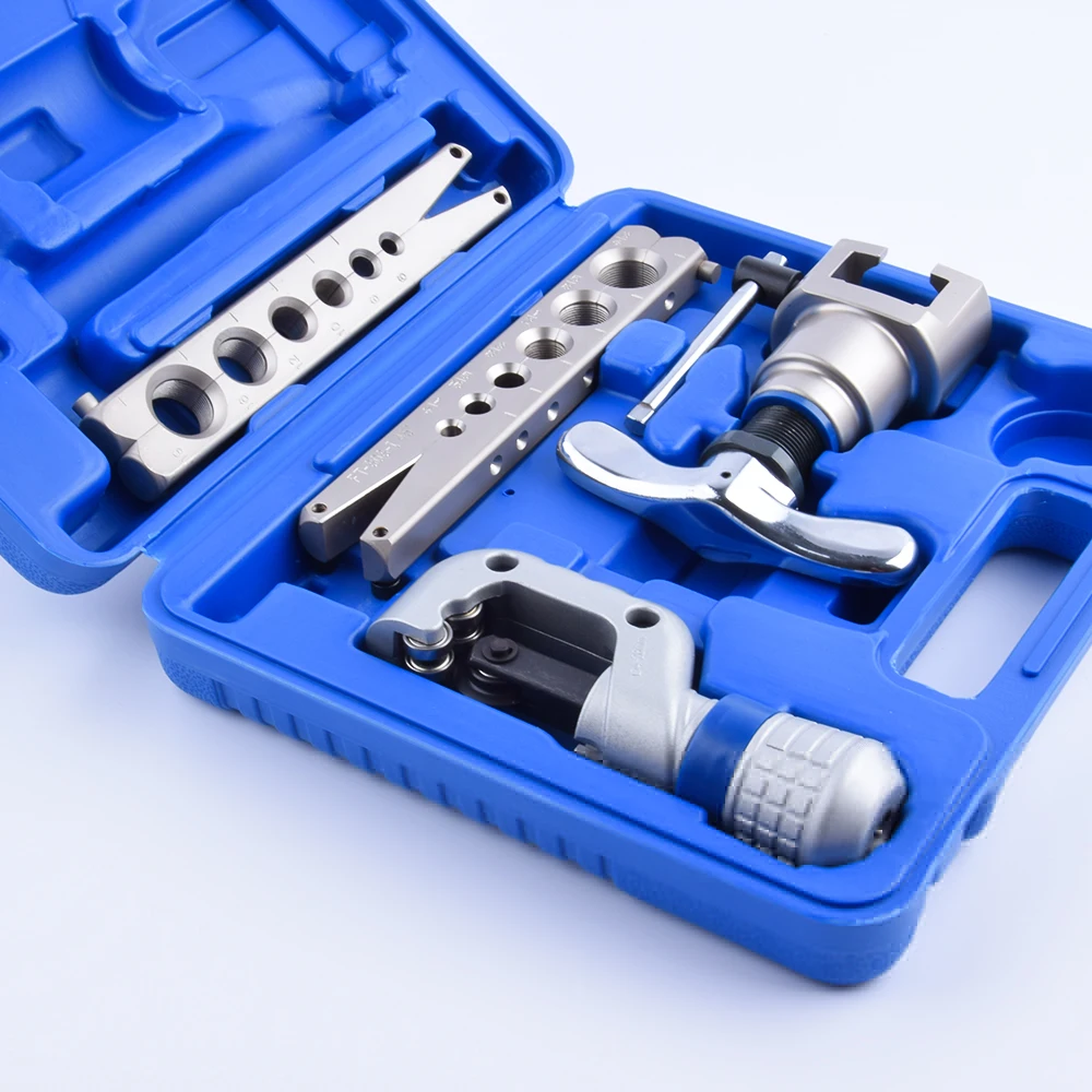 휴대용 에어컨 냉동 공조 플레어링 공구 키트, 구리 파이프용 HVAC AC 플레어링 도구 세트