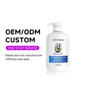 OEM ODM Nourish Improve Skin Care Organic Bath Wash Product Brightening Whitening Moisturizing Cream goal Milk Body Lotion