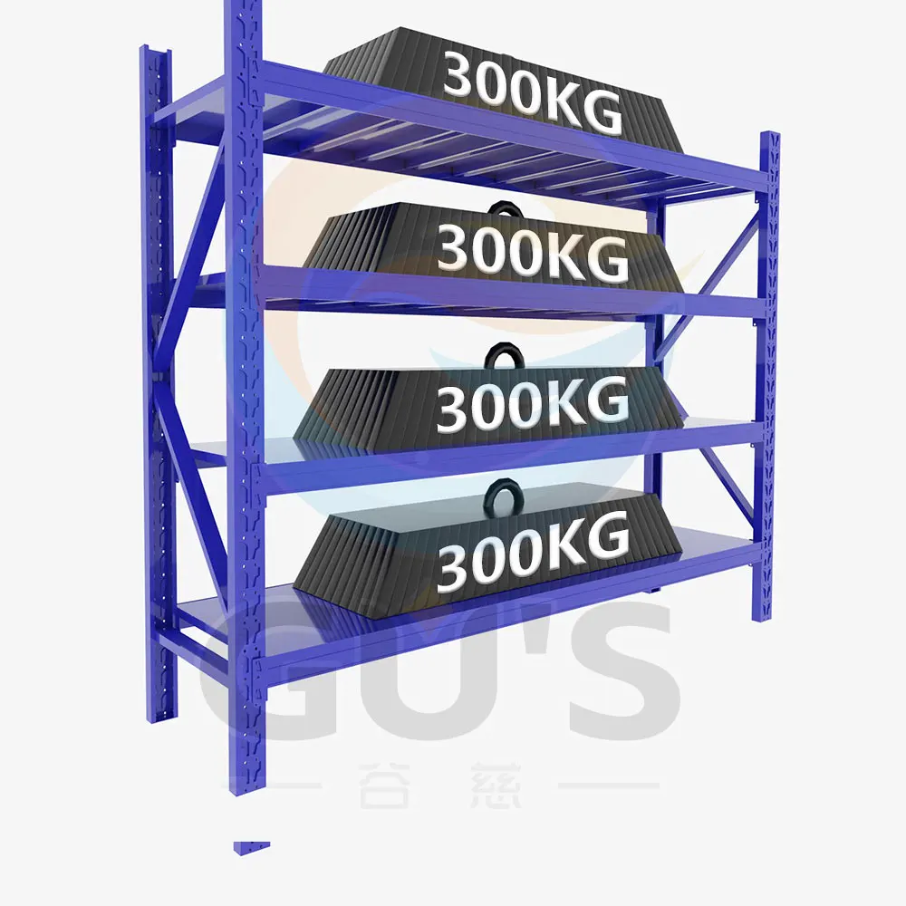 耐荷重300kg／段の頑丈な多機能倉庫用スチール製スタッキングラック＆シェルフ
