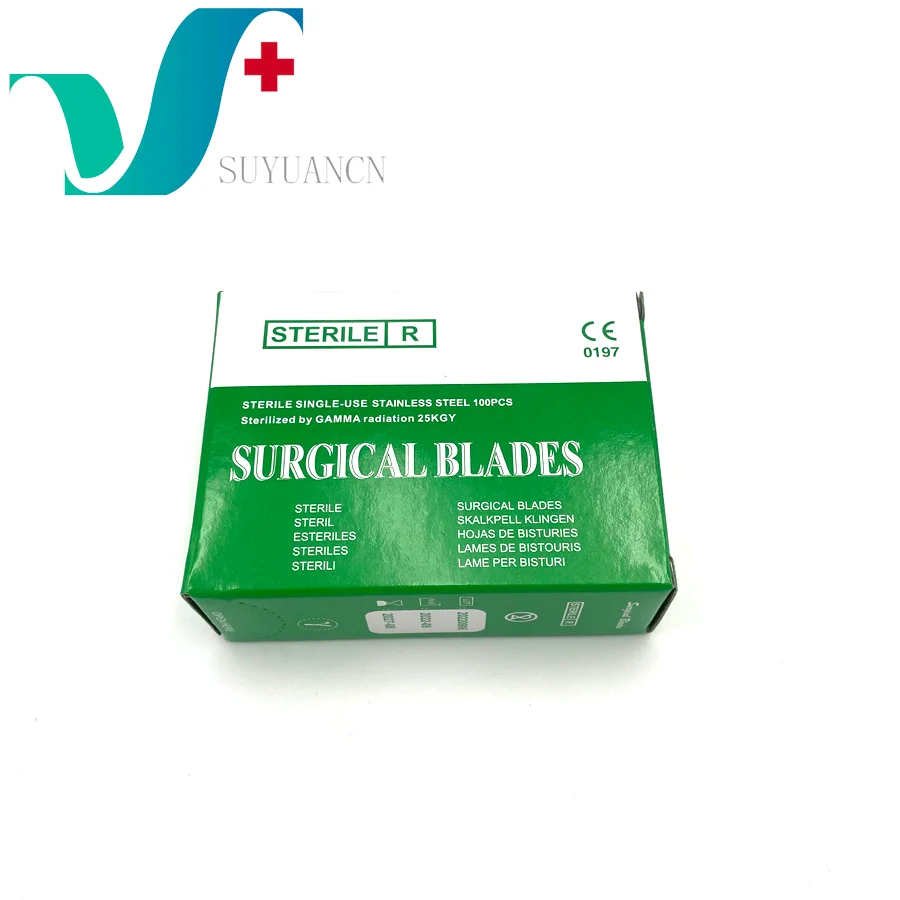 Dermaplaning Sterilized Stainless Steel Surgical Scalpel Blade 10r Buy Scalpel Blade 10r