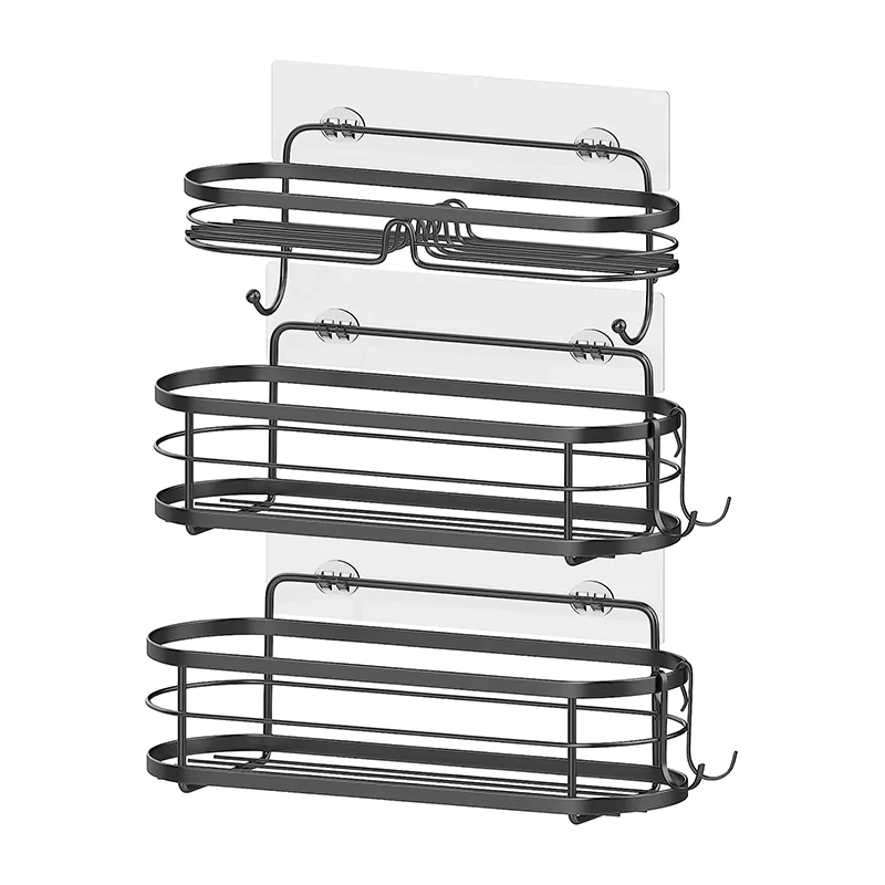 Stainless Steel Showergem Shower Caddy Basket Bathroom Organizer Pack
