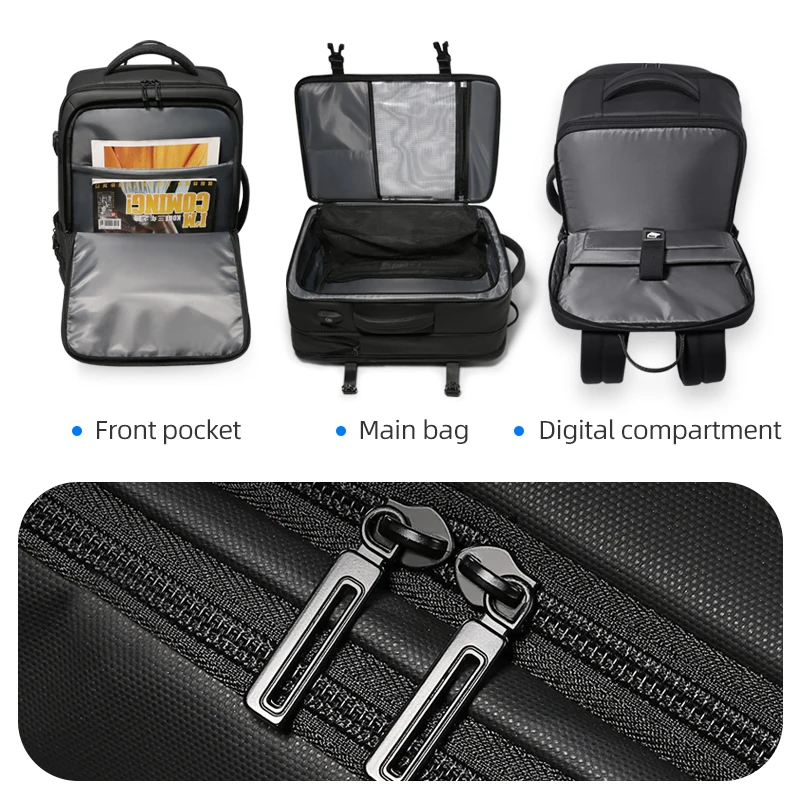 FENRUIEN 2021 New Business USB Charging Travel Waterproof Bag Men 17 Inch Laptop Outdoor Rucksack Backpack Rucksack Wasserdicht