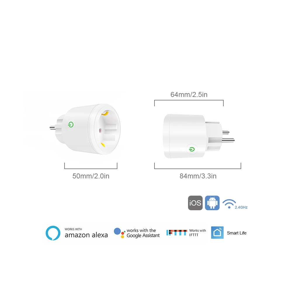 Vesync APP WIFI Smart Socket 16A EU Smart Plug With Power Monitor