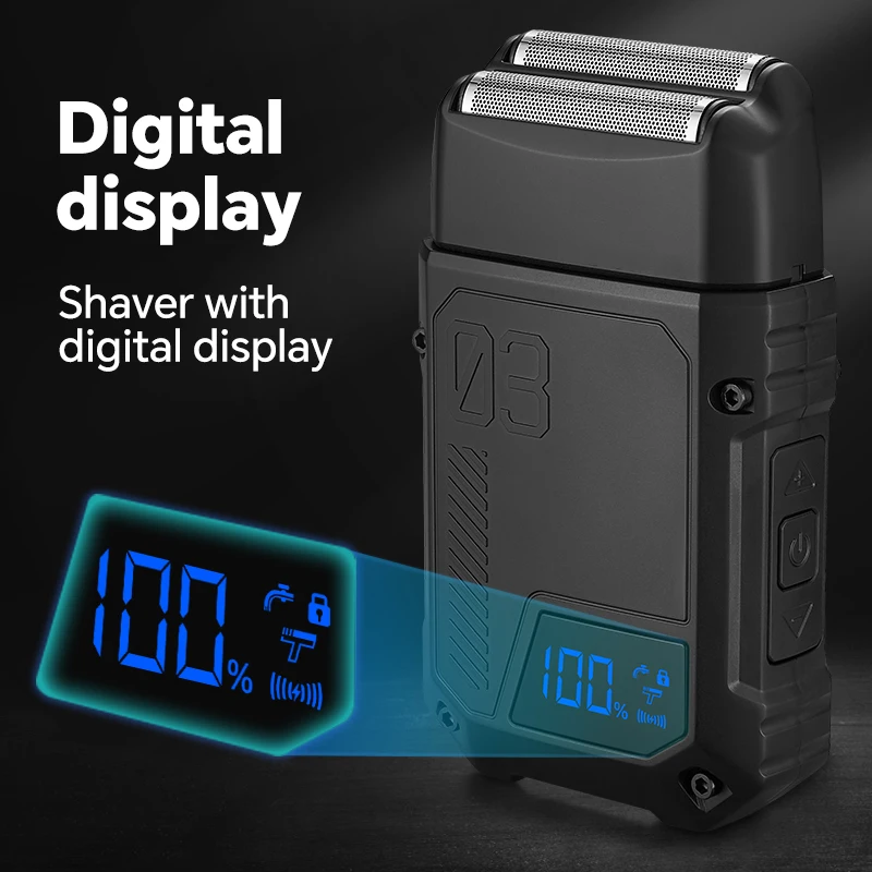 Dual Blade USB Charging Electric Shaver Full Body Water Washing Model for Whitening Optical Head for Household and RV Use manufacture