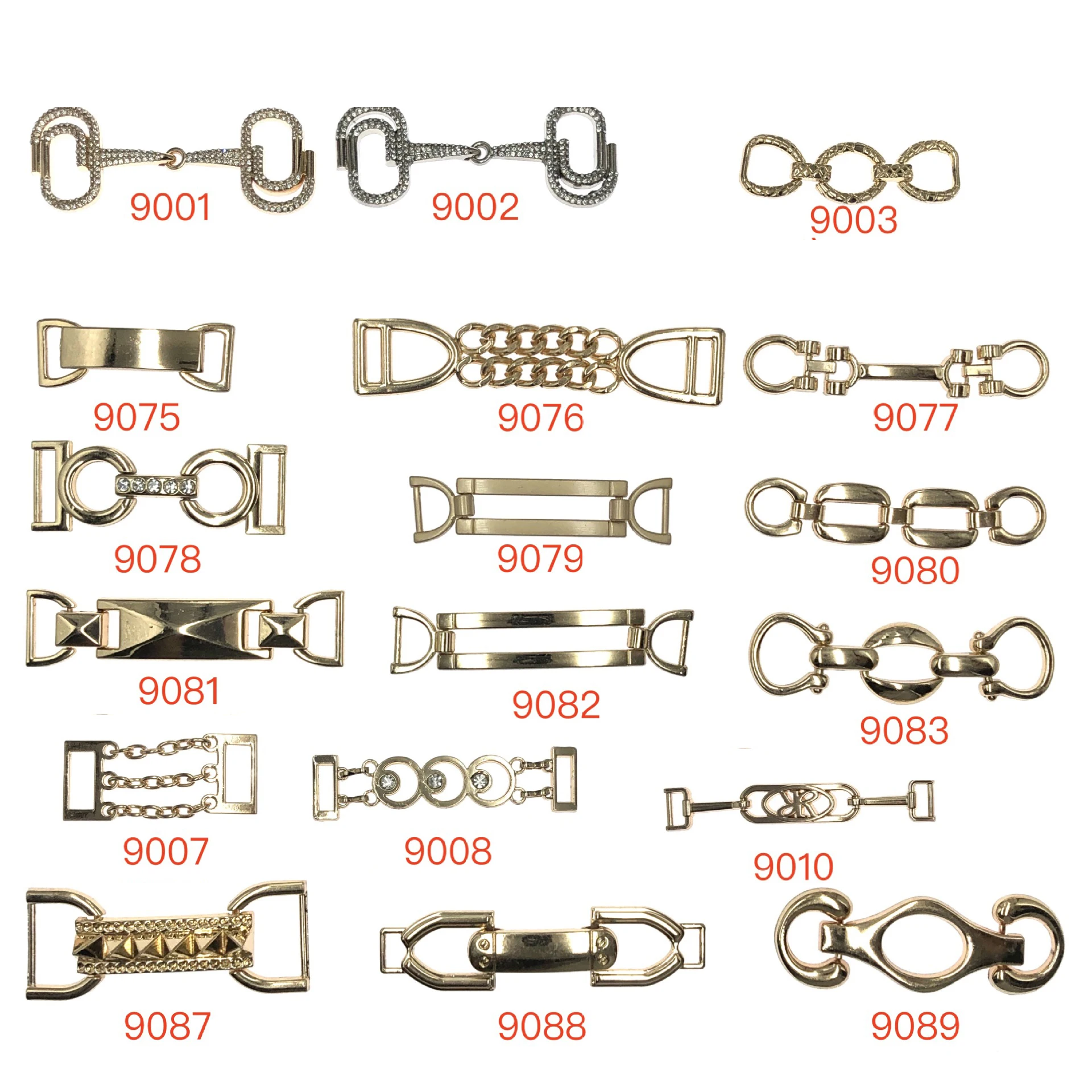 Customized Various Styles Shoes Chain Decorative Metal Shoes Buckles ...