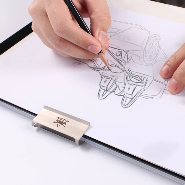 Канцелярские аксессуары пружинный зажим для файлов huion светодиодная подсветка держатель чернильный металлический бумаги