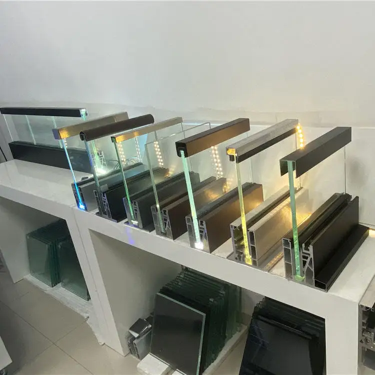 Modern Design Outdoor Aluminum Glass Deck Railing Retractable Glass ...
