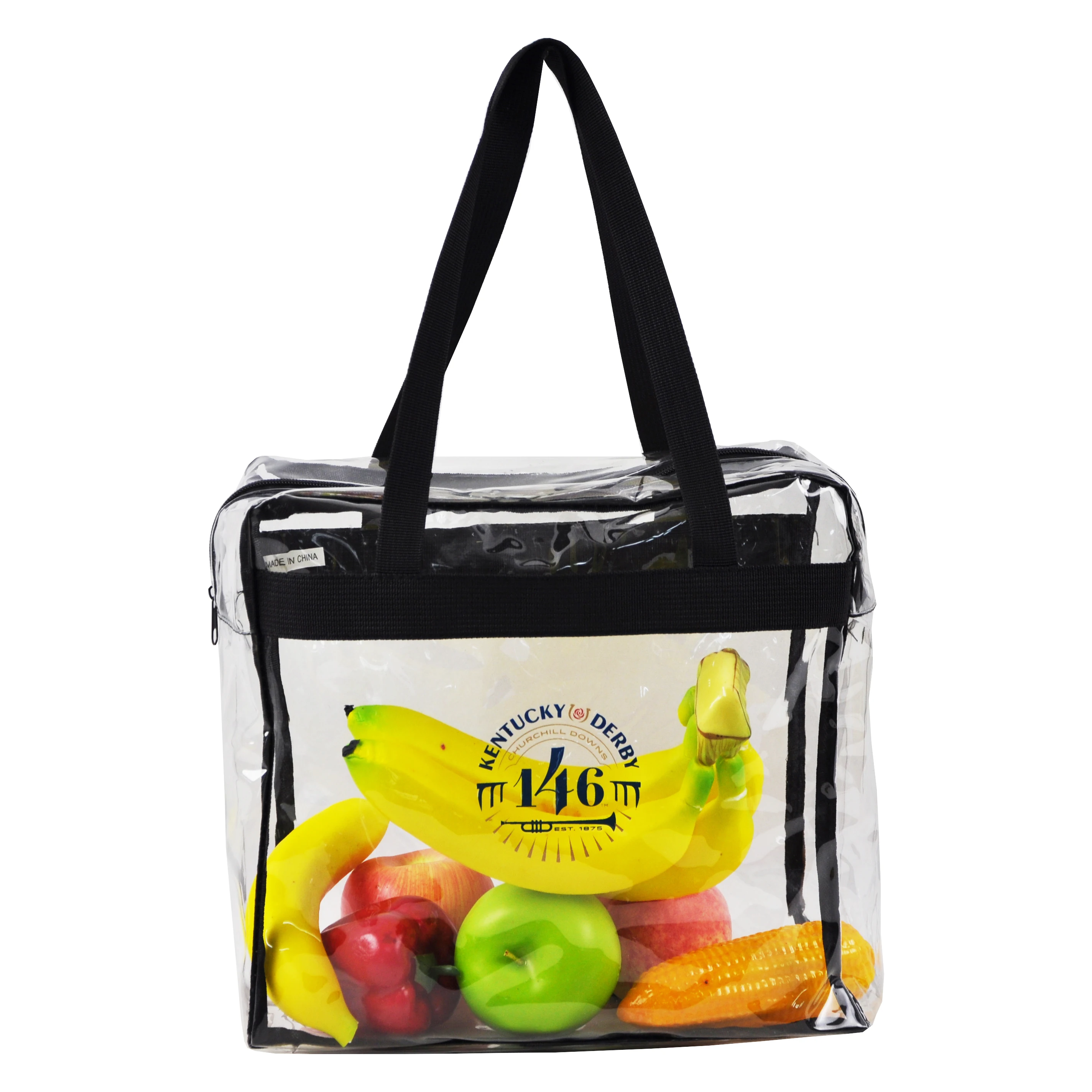 clear plastic lunch bolsa