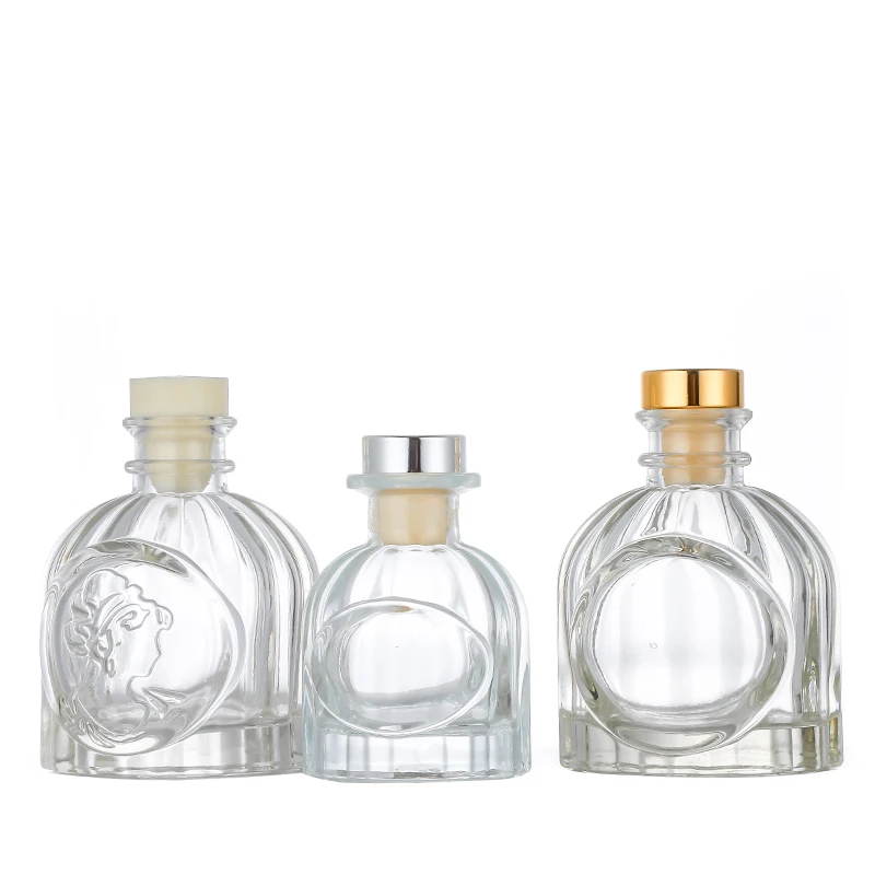 Individuelle 100ml leere Duftspender-Auflageflasche aus satiniertem Glas mit Riedel-Diffusor