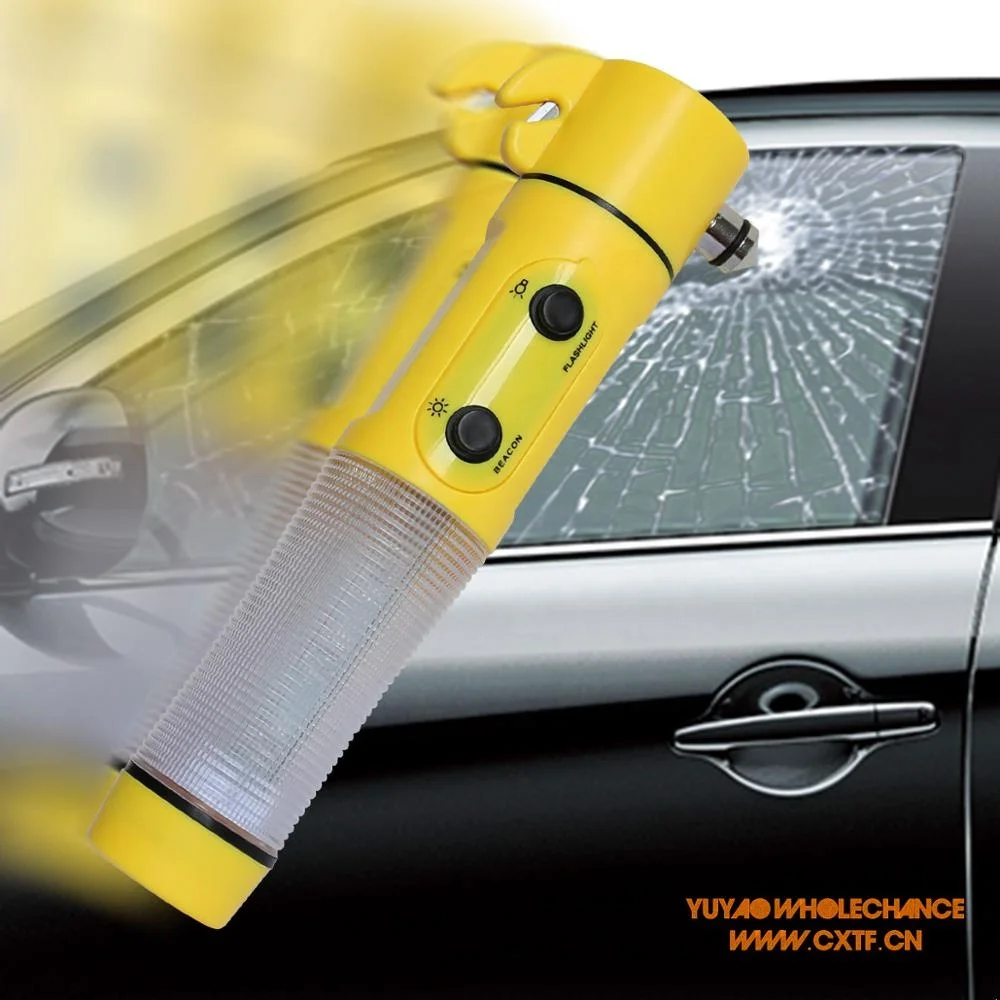 Multifunction LED Flashlight Auto Emergency Life Hammer