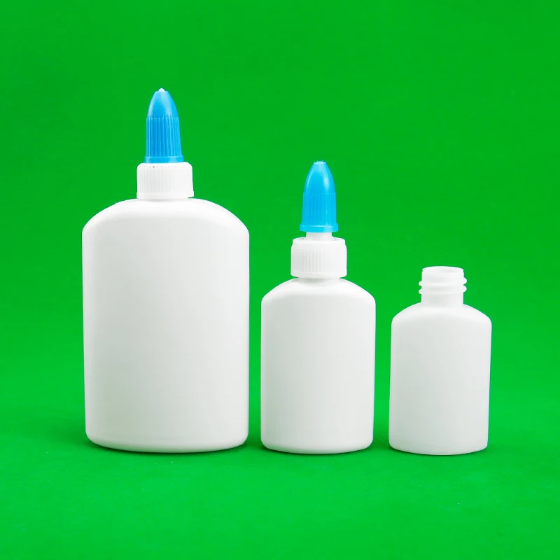 30ml 40ml 120ml 250ml  PP and PE white glues plastic bottle