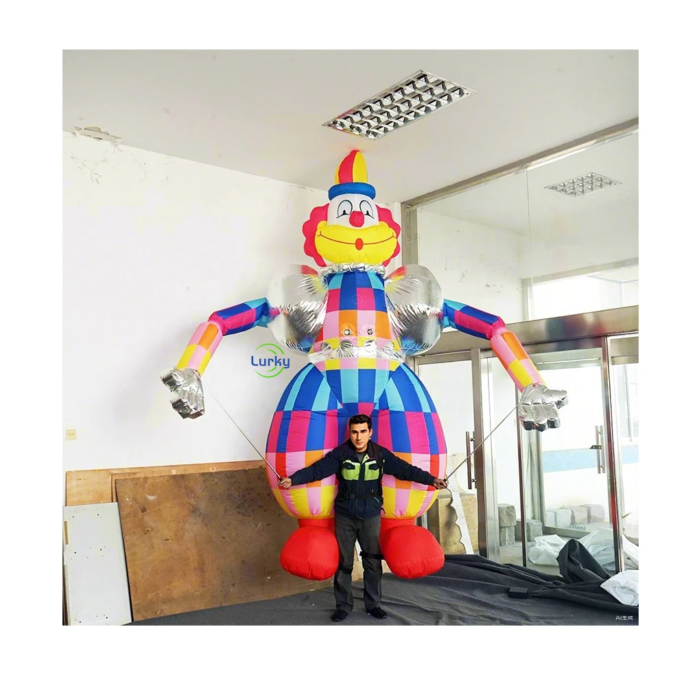 Hand Controlled Inflatable Nutcracker Puppet Giant Blow up Soldier Doll Balloon for Outdoor