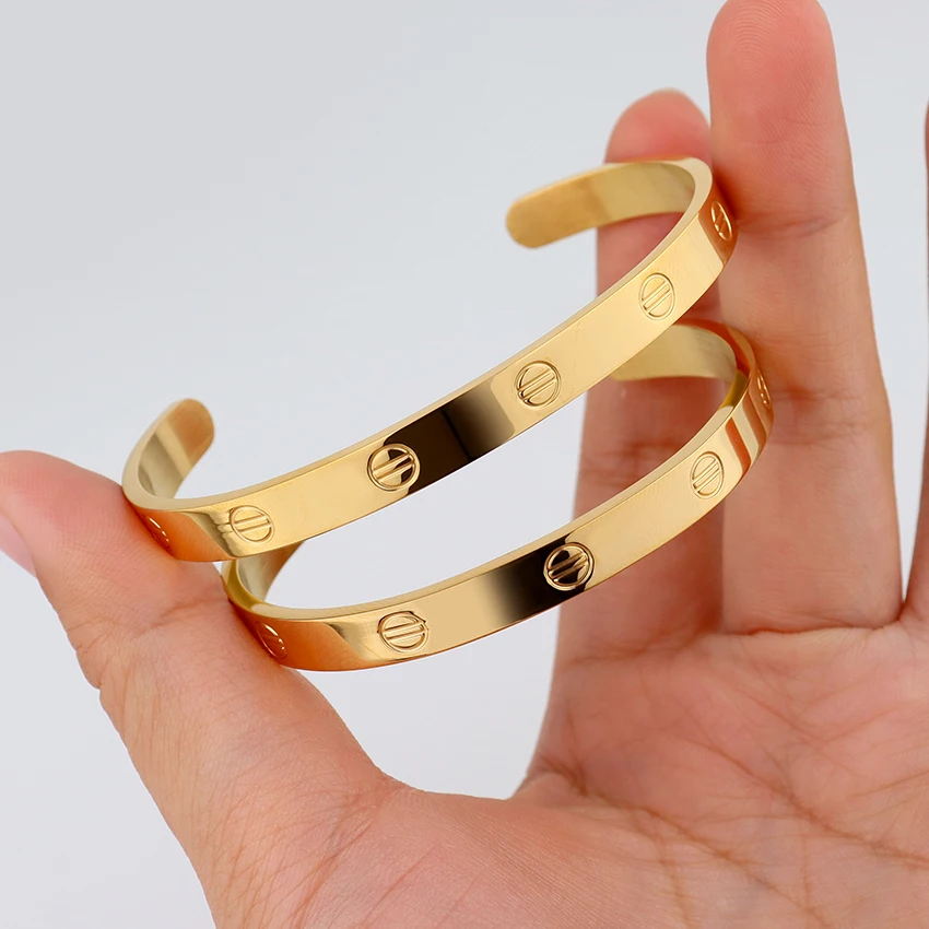 Shop Our New Chic High Polished Gold Brand Designer Bracelets