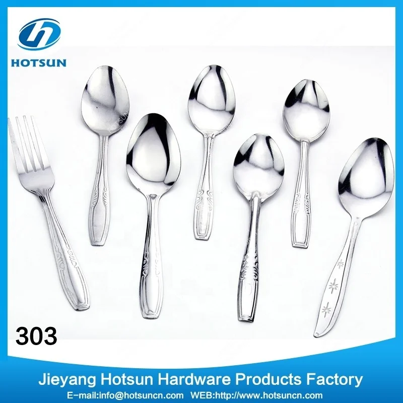 303 Stainless Steel Spoon 888 999 Fork - Sustainable Dinnerware