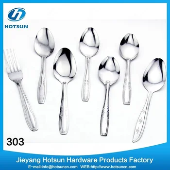 303 Stainless Steel Spoon 888 999 Fork - Sustainable Dinnerware