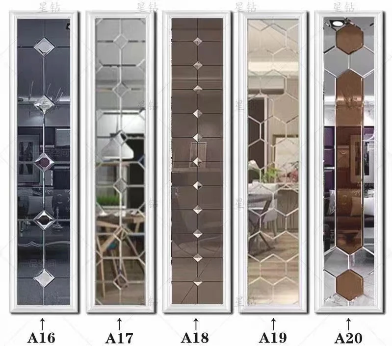 Large Mirror Wall Decorative Glass Mirror Tiles Elevator Background